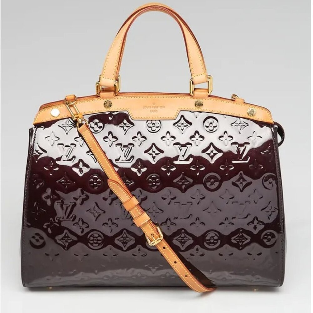 Louis Vuitton Amarante Monogram Vernis Brea GM Bag